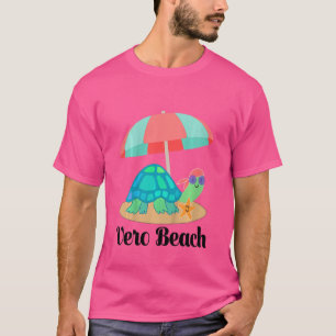 Kids Florida Vero Beach With Turtle T-Shirt
