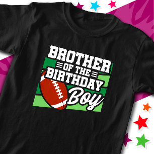 Kids Football Party Brother of the Birthday Boy T-Shirt