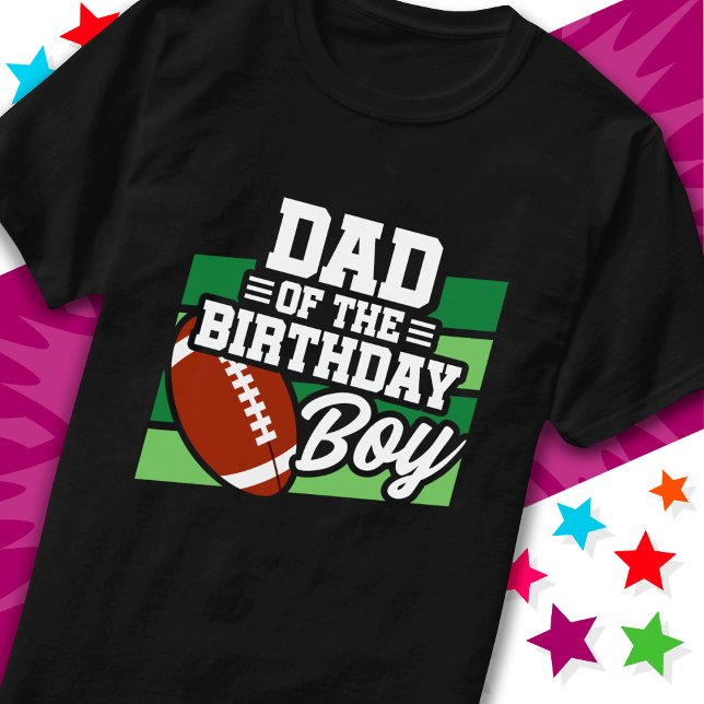Kids Football Party Dad of the Birthday Boy T-Shirt (Creator Uploaded)
