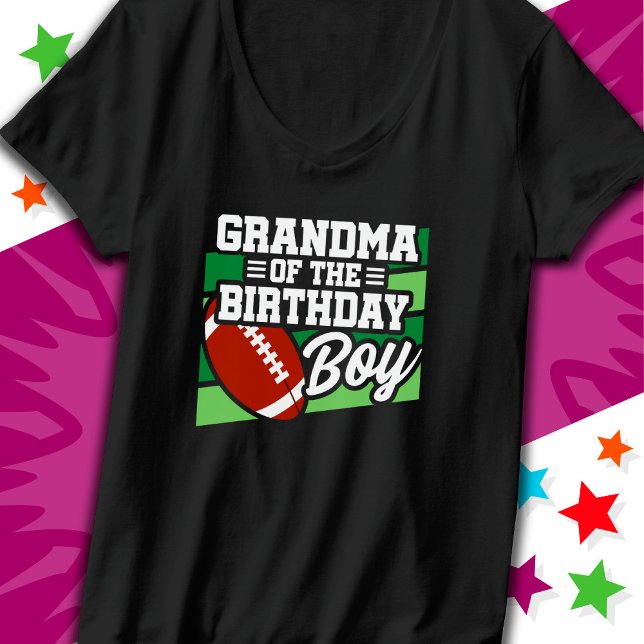 Kids Football Party Grandma of the Birthday Boy T-Shirt (Creator Uploaded)