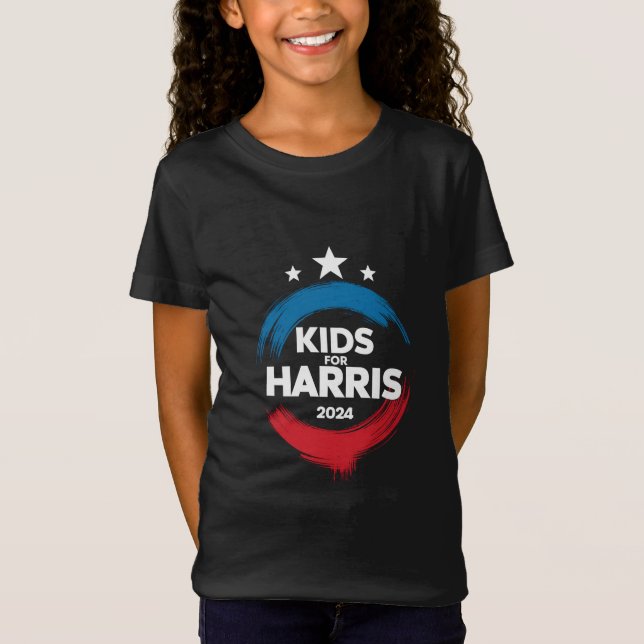 Kids For Harris President Kids Love Kamala Harris T-Shirt (Front)