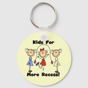 Kids For More Recess Key Ring