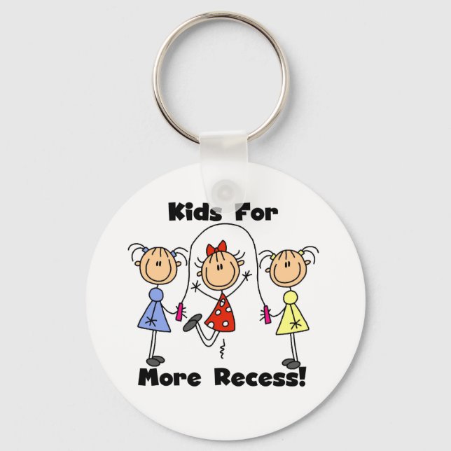 Kids For More Recess Key Ring (Front)