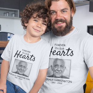 Kids Forever In Our Hearts Photo Memorial T-Shirt