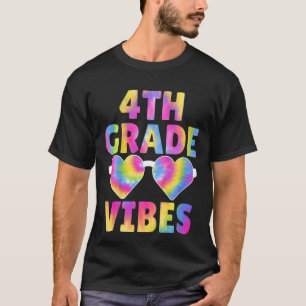 Kids Fourth Grade Vibes Girls Tie Dye 4th Grade Ba T-Shirt