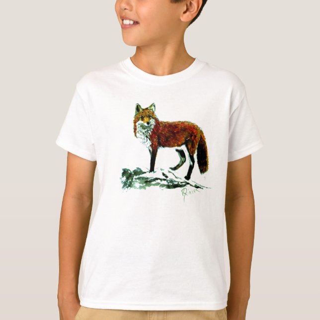 Kids Fox RInger T shirt (Front)
