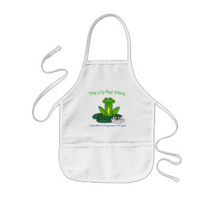 Kid's Frog on a Lily Pad Themed Apron