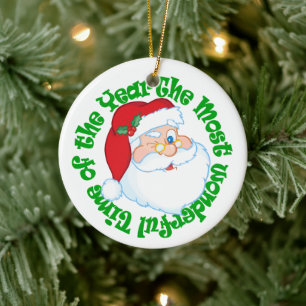Kids from Santa Most Wonderful Time Ceramic Tree Decoration