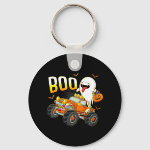 Kids Fun Boo Riding Monster Truck Halloween Costum Key Ring