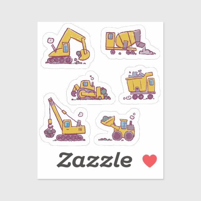Kids Fun Construction Site and Vehicles (Sheet)
