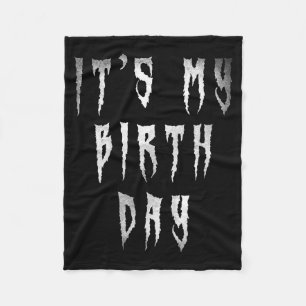 Kids Funny Birthday Horror Films Fan For Kids Fleece Blanket