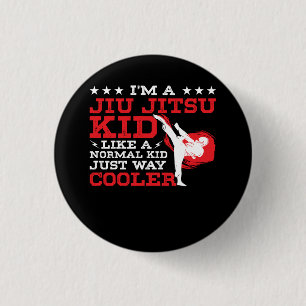 Kids Funny BJJ & MMA Design Brazilian Jiu Jitsu Ma 3 Cm Round Badge