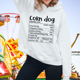 Kids Funny Corn Dog Nutrition Label