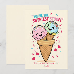 Kids Funny cute Valentines Day Holiday Card