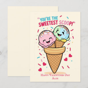 Kids Funny cute Valentines Day Holiday Card