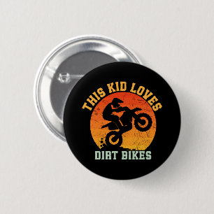 Kids Funny Dirt Bike 6 Cm Round Badge