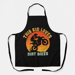 Kids Funny Dirt Bike Apron
