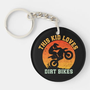 Kids Funny Dirt Bike Key Ring