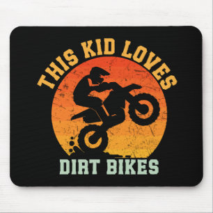 Kids Funny Dirt Bike Mouse Pad