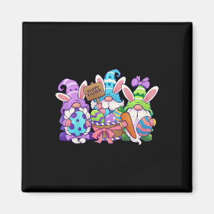 Kids Funny Easter Shirt Happy Easter Gnomes Easter Magnet