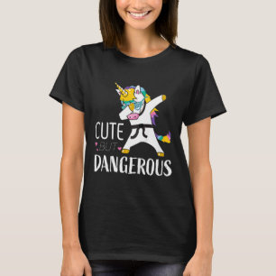 Kids Funny Karate Shirts For Girls Cute Taekwondo 
