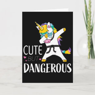 Kids Funny Karate Shirts For Girls Cute Taekwondo Card
