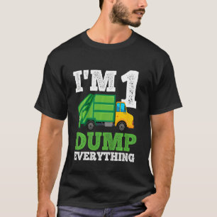 Kids Funny Recycling Truck 1 Year Old Garbage Truc T-Shirt