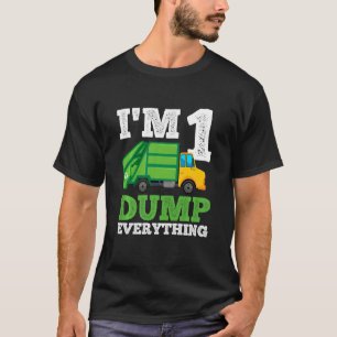 Kids Funny Recycling Truck 1 Year Old Garbage Truc T-Shirt