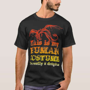 Kids Funny  This Is My Human Costume I'm Really A  T-Shirt
