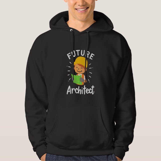 Kids Future Architect Architecture Cad Engineer So Hoodie (Front)