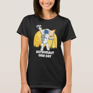 Kids Future Astronaut Man On The Moon Astronomy T-Shirt