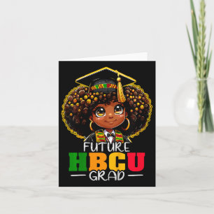 Kids Future Hbcu Grad Afro Black History Month Card