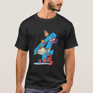 Kids Future Marine Biologist 4 Year 4th Birthday B T-Shirt