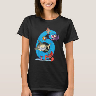 Kids Future Marine Biologist 6 Year 6th Birthday B T-Shirt