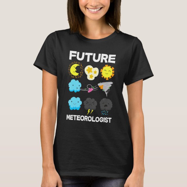 Kids Future Meteorologist Weather Forecast T-Shirt (Front)