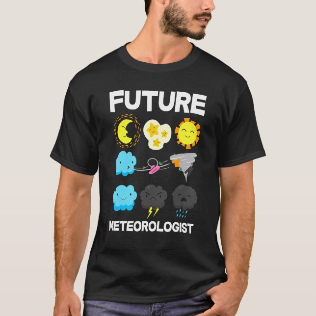 Kids Future Meteorologist Weather Forecast T-Shirt (Front)