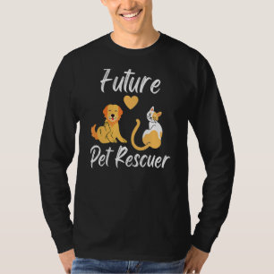 Kids Future Pet Rescuer Kids Dog Rescue Animal  Ki T-Shirt