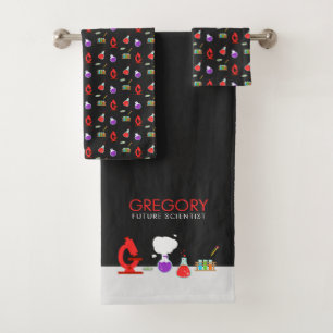 Kids Future Scientist Bath Towel Set