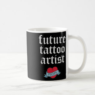 Kids Future Tattoo Artist Kids Toddler Mum Heart T Coffee Mug