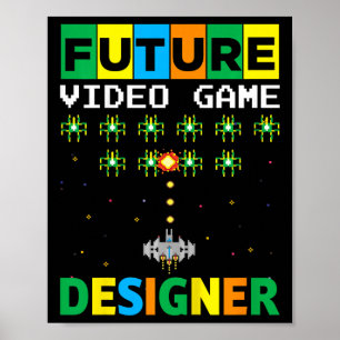 Kids Future Video Game Developer Toddler Boy Game  Poster