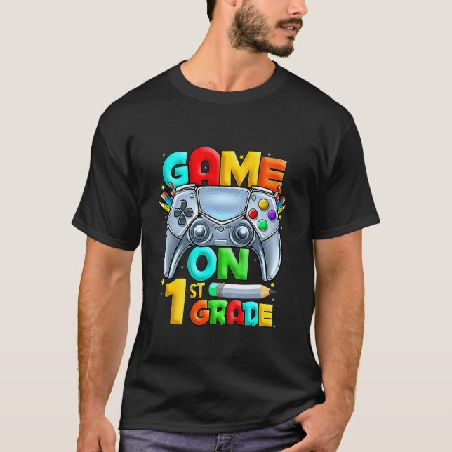 Kids Game On 1St Grade Back To School 1St Grade Le T-Shirt (Front)
