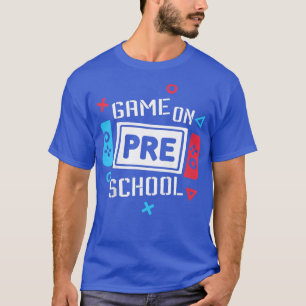 Kids Game On Preschool Funny Back To School Video  T-Shirt
