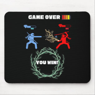 Kids Game Over Video Game Ttle Mouse Pad