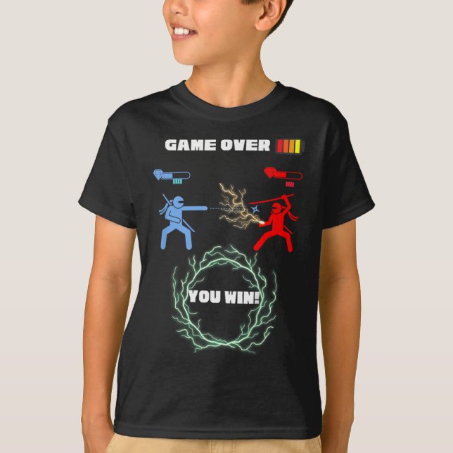 Kids Game Over Video Game Ttle  T-Shirt (Front)