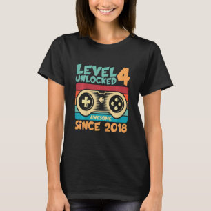 Kids Gamer 4th Bday Son 4 Years Old Boy Kids 4th G T-Shirt