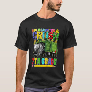 Kids Garbage Truck Back To School  Ready To Crush  T-Shirt