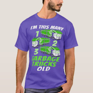 Kids Garbage Truck Boy 3rd Birthday Design for a B T-Shirt