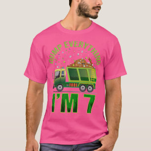 Kids Garbage Truck Dump Everything I'm 7 Garbage T T-Shirt