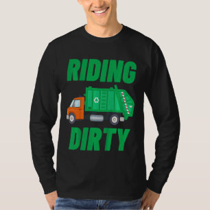 Kids Garbage Truck Garbage Day Toddler Riding Dir T-Shirt