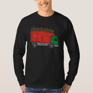Kids Garbage Truck Xmas Toddler Boys Christmas Kid T-Shirt
